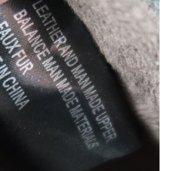 Khombu Shoes Womens 8.5 Booties Leather Faux Fur Winter Ankle Boot Gracie Brown - Picture 6 of 13